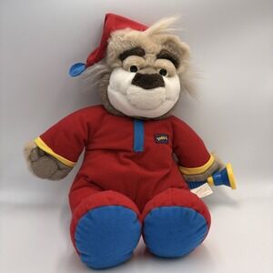 Vintage Bedtime Bubba Bear Tyco Plush Talks Pajama Flashlight 90s Sleep Works